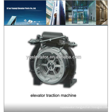 elevator traction machine, gearless machine for elevator, elevator motor traction machine